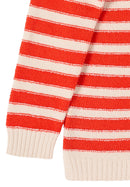 Bouclé Stripe Jumper - Pearl Beige