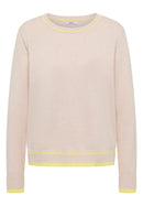 Kickstripe Round Neck Jumper - Pearl Beige Melange