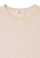Kickstripe Round Neck Jumper - Pearl Beige Melange