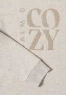 Funnelneck Sweatshirt - Oat Milk Beige Melange