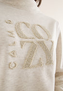 Funnelneck Sweatshirt - Oat Milk Beige Melange