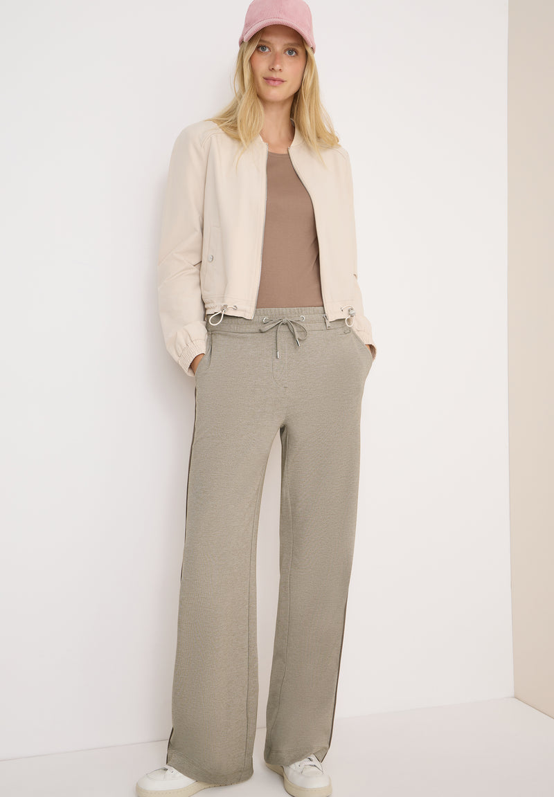 Neele Melange Trousers - Toffee Cream Melange