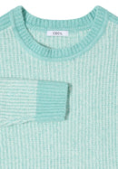 Cosy Mouliné Round Neck Jumper - Light Foam Blue