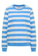 Striped Sweatshirt - Fountain Blue
