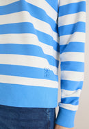 Striped Sweatshirt - Fountain Blue