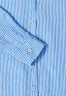 Seersucker Stripe Blouse - Fountain Blue