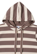 Striped T-Shirt Hoody - Urban Taupe