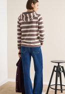 Striped T-Shirt Hoody - Urban Taupe