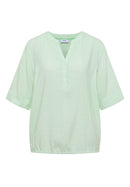 Printed Stripe Blouse - Juicy Lime