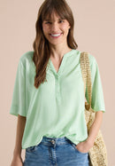 Printed Stripe Blouse - Juicy Lime