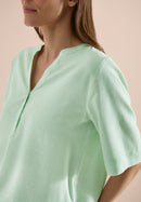 Printed Stripe Blouse - Juicy Lime