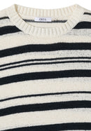 Striped Tapeyarn Pullover - Palm Breeze Green