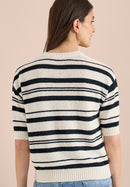 Striped Tapeyarn Pullover - Palm Breeze Green