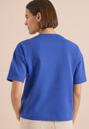Embroidered Sweatshirt - Deep River Blue