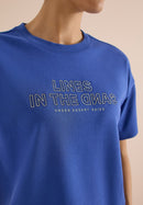 Embroidered Sweatshirt - Deep River Blue