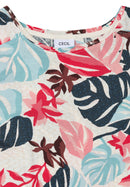 TOS AOP Print Mix T-Shirt - Light Alabaster White