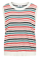 Striped knit Top - Raw Sand Beige
