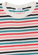 Striped knit Top - Raw Sand Beige