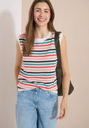 Striped knit Top - Raw Sand Beige