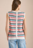 Striped knit Top - Raw Sand Beige