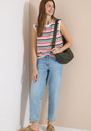 Striped knit Top - Raw Sand Beige