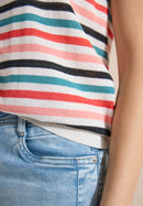 Striped knit Top - Raw Sand Beige