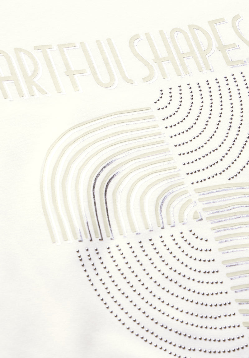 Artful Shades T-Shirt - Vanilla White