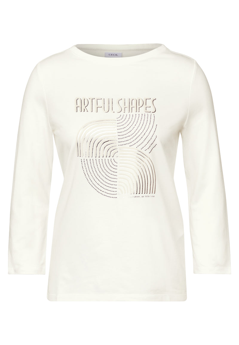 Artful Shades T-Shirt - Vanilla White