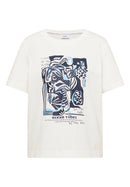 Big Leaves FP T-Shirt - Vanilla White