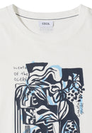 Big Leaves FP T-Shirt - Vanilla White