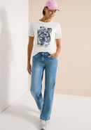 Big Leaves FP T-Shirt - Vanilla White
