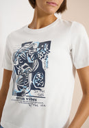 Big Leaves FP T-Shirt - Vanilla White