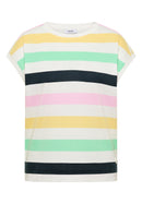 Multistripe T-Shirt - Vanilla White