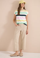 Multistripe T-Shirt - Vanilla White