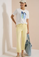 Multicolour Front Print T-Shirt - Vanilla White