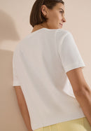 Multicolour Front Print T-Shirt - Vanilla White