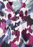 Printed Light Cotton Blouse - Vanilla White