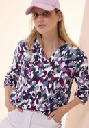 Printed Light Cotton Blouse - Vanilla White