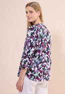 Printed Light Cotton Blouse - Vanilla White