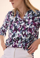 Printed Light Cotton Blouse - Vanilla White