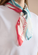 Printed Bandana - Vanilla White