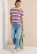 Multi Striped Slubyarn Shirt - Universal Blue
