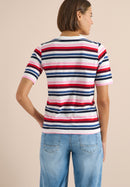 Multi Striped Slubyarn Shirt - Universal Blue