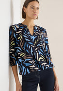 Print Blouse - Universal Blue