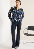 Print Blouse - Universal Blue