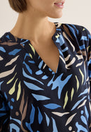 Print Blouse - Universal Blue