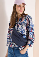 Cotton Print Blouse - Universal Blue