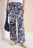 Style Neele Print Trousers - Universal Blue