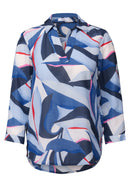 Multicolor Long Blouse - Urban Navy Blue