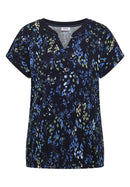 Minimal Rib Collar Tunic - Urban Dark Blue